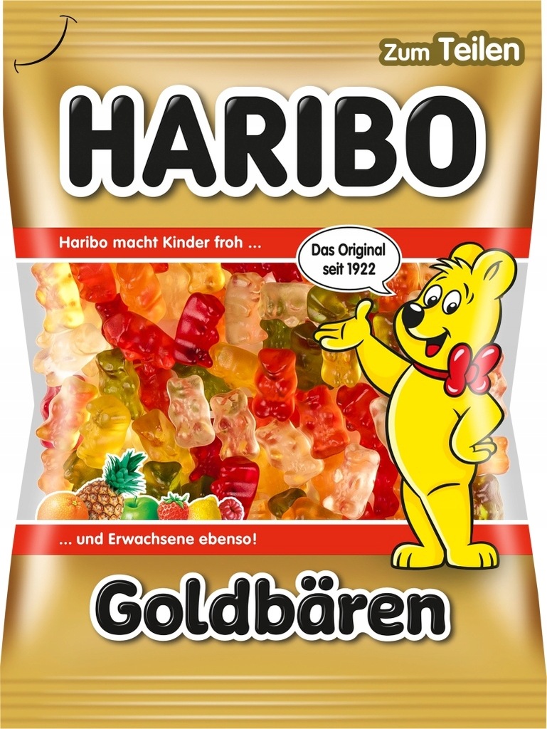 Haribo Goldbaren Żelki Złote misie 100g z Niemiec