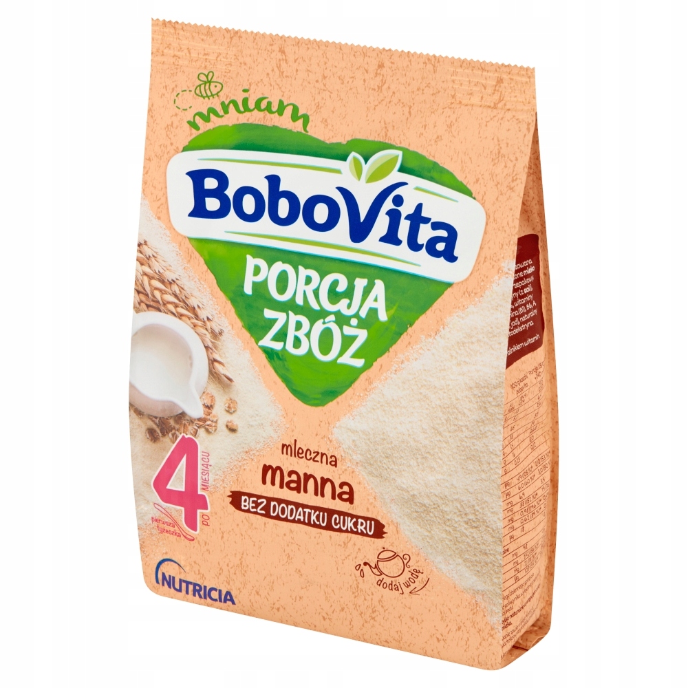 BoboVita Porcja Zbóż Kaszka ml. manna po 4 m.210 g