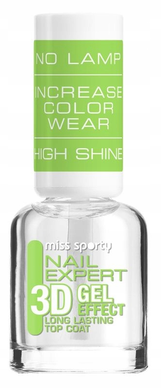 MISS SPORTY NAIL EXPERT 3D LAKIER UTWARDZAJĄCY 8ml