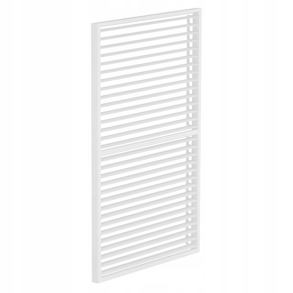 BOCZNY PANEL ŻALUZJOWY DO PERGOLI RUCHOMY ALUMINIOWY BIAŁY 123X218 CM