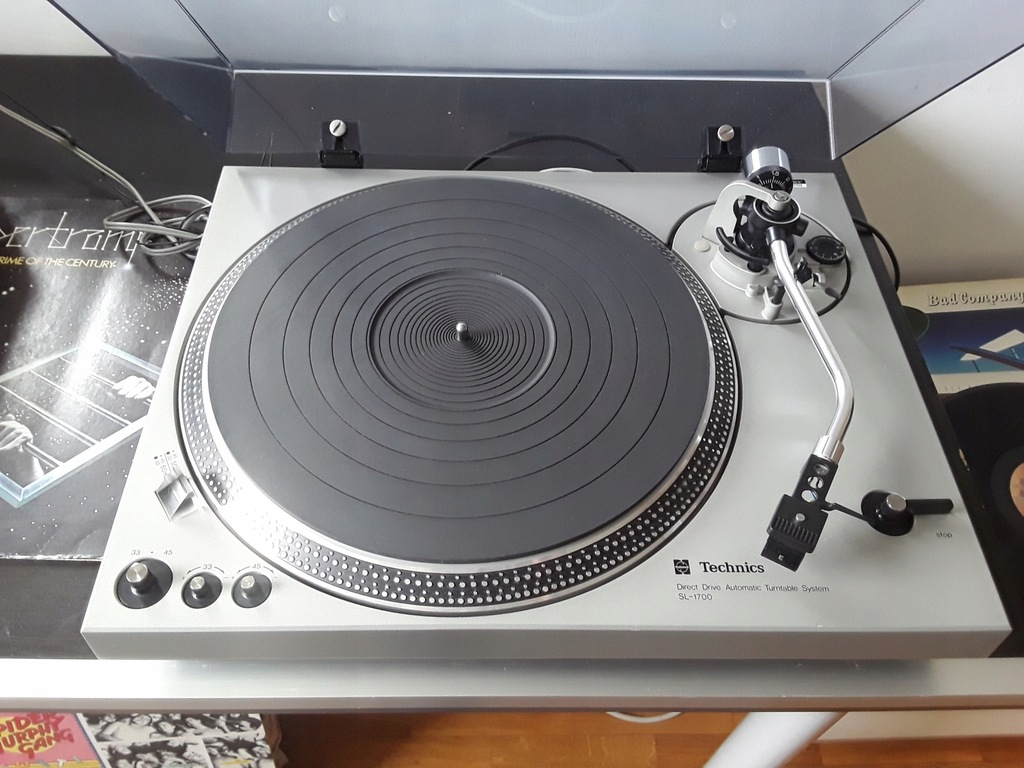 Gramofon Technics SL-1700 srebrny