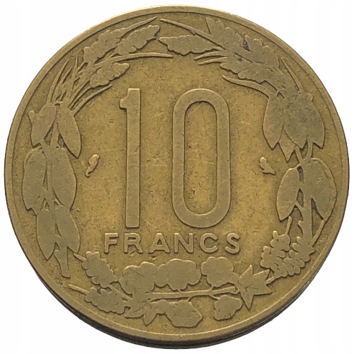 62259. Afryka Równikowa - 10 franków - 1965r.