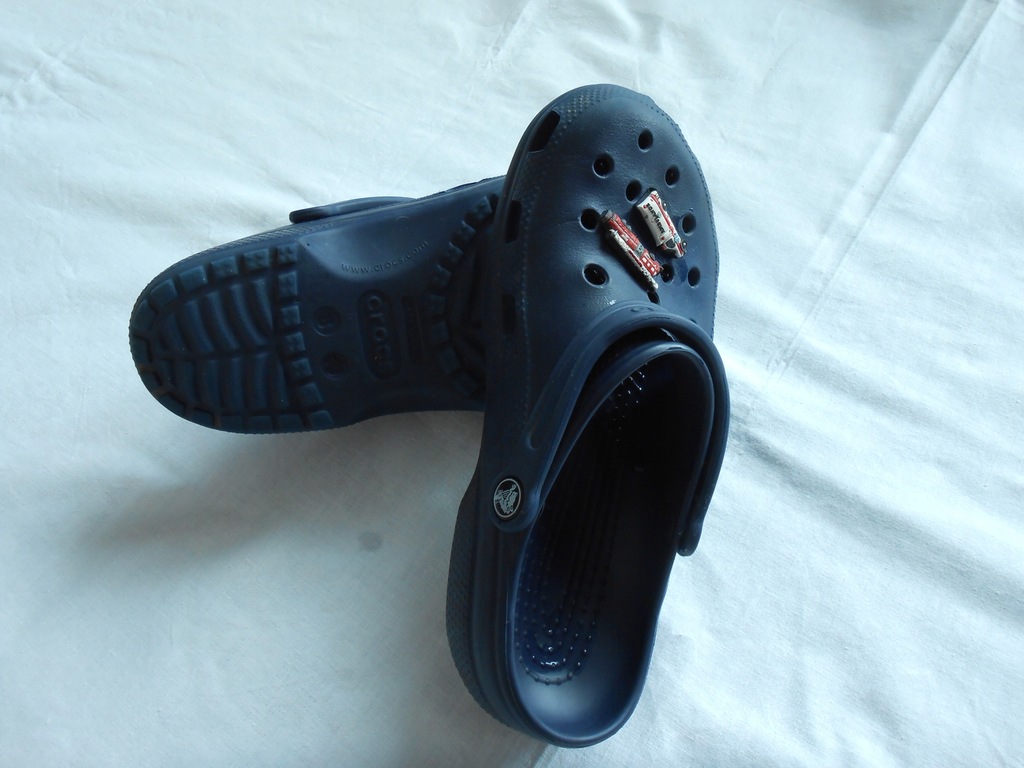 CROCS Klapki sandały męskie granat 8 - 10