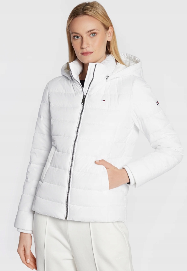 TOMMY HILFIGER KURTKA DAMSKA BIAŁA PROSTA M 1SPI