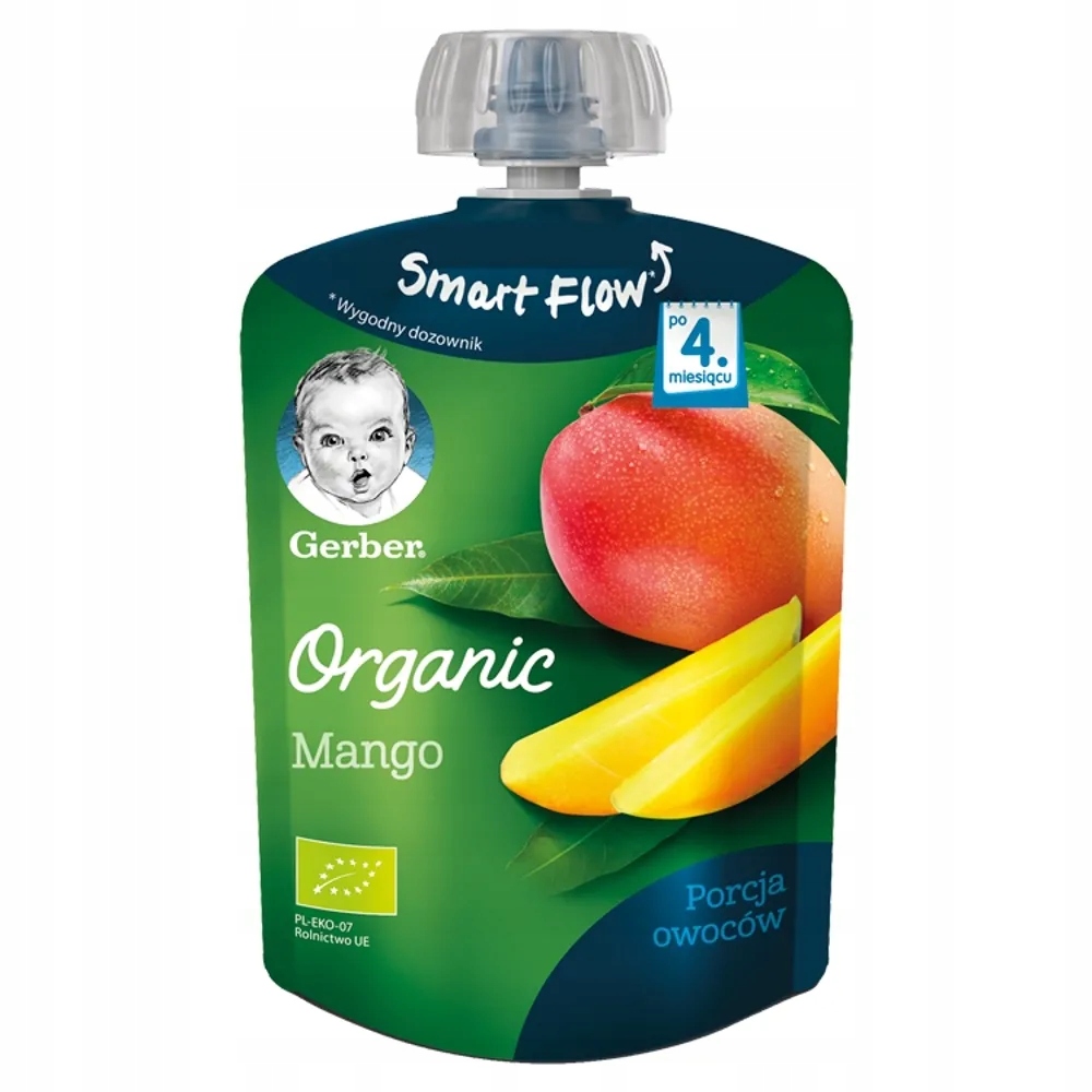 Gerber Organic Deserek Mango dla niemowląt 90 g