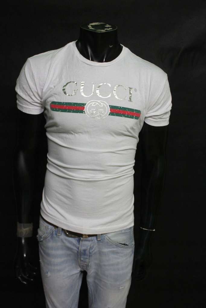 GUCCI KOSZULKA MESKA LOGOWANA PREMIUM T-SHIRT
