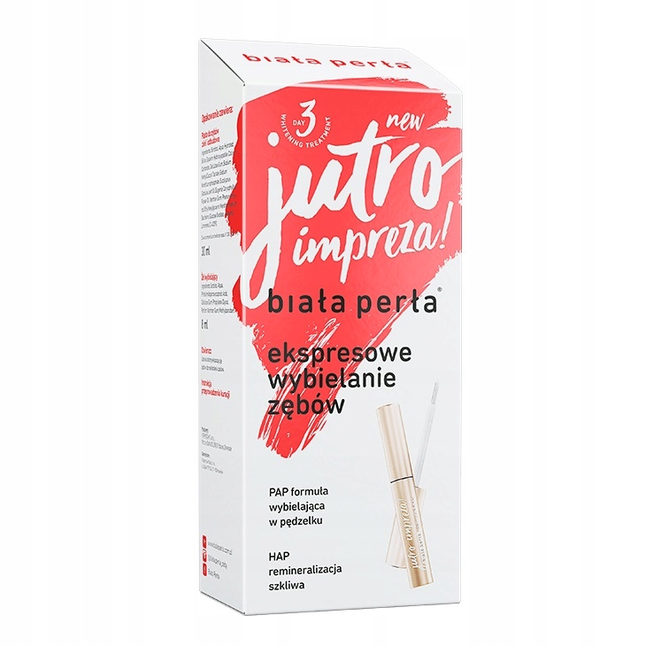 Jutro impreza! zestaw do wybielania zębów w domu pasta do zębów 30ml + żel