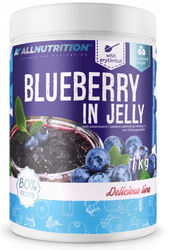 ALLNUTRITION BLUEBERRY IN JELLY 1000g BEZ CUKRU