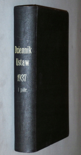 DZIENNIK USTAW RZECZYPOSPOLITEJ POL. 1937 /1 półr.