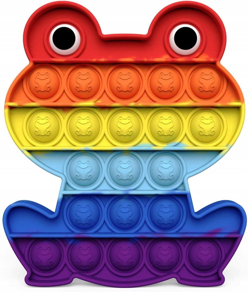 Push Bubble Pop It Fidget Sensory Toy żaba