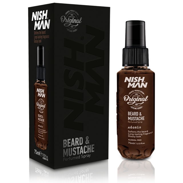 NISHMAN BEARD&MUSTACHE PERFUMED SPRAY ADONIS