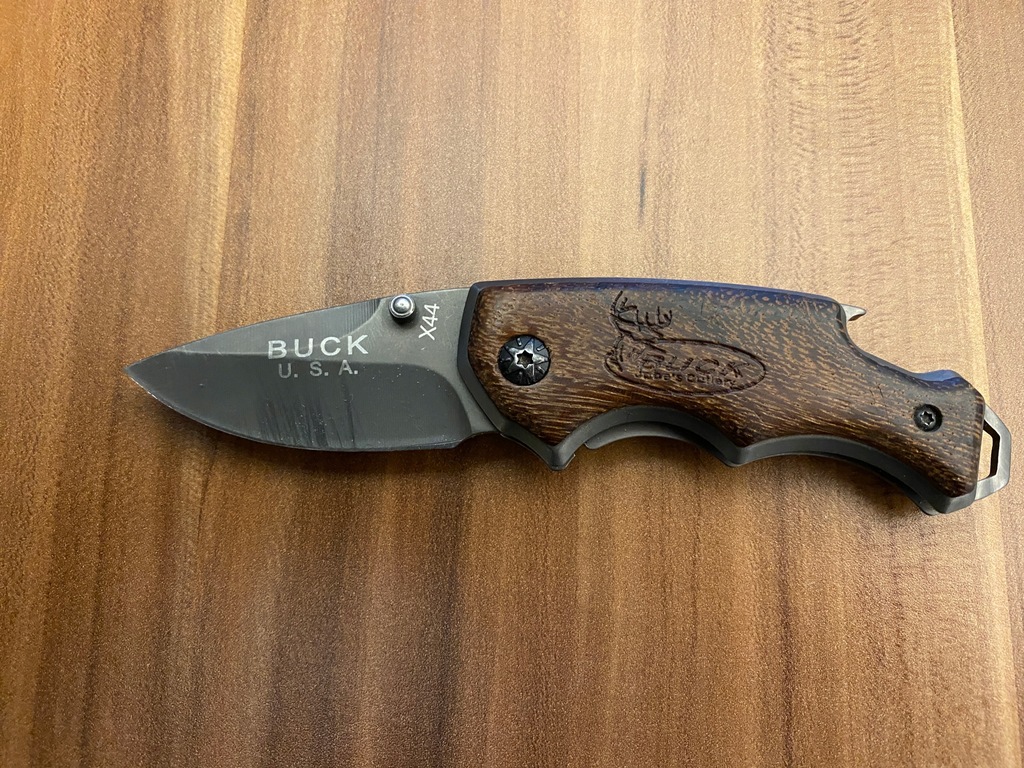 Buck X44 Pocket Knife, nóż myśliwski 14580647909 oficjalne archiwum Allegro