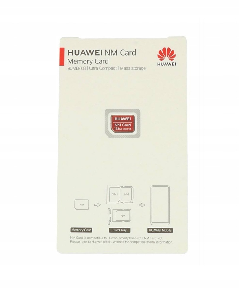 Ładowarka Huawei cp60 + karta Huawei NM 128gm
