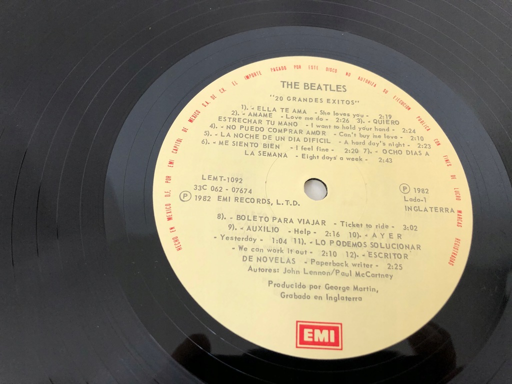 Купить 20 лучших хитов The Beatles МЕКСИКА --- LP D89: отзывы, фото, характеристики в интерне-магазине Aredi.ru