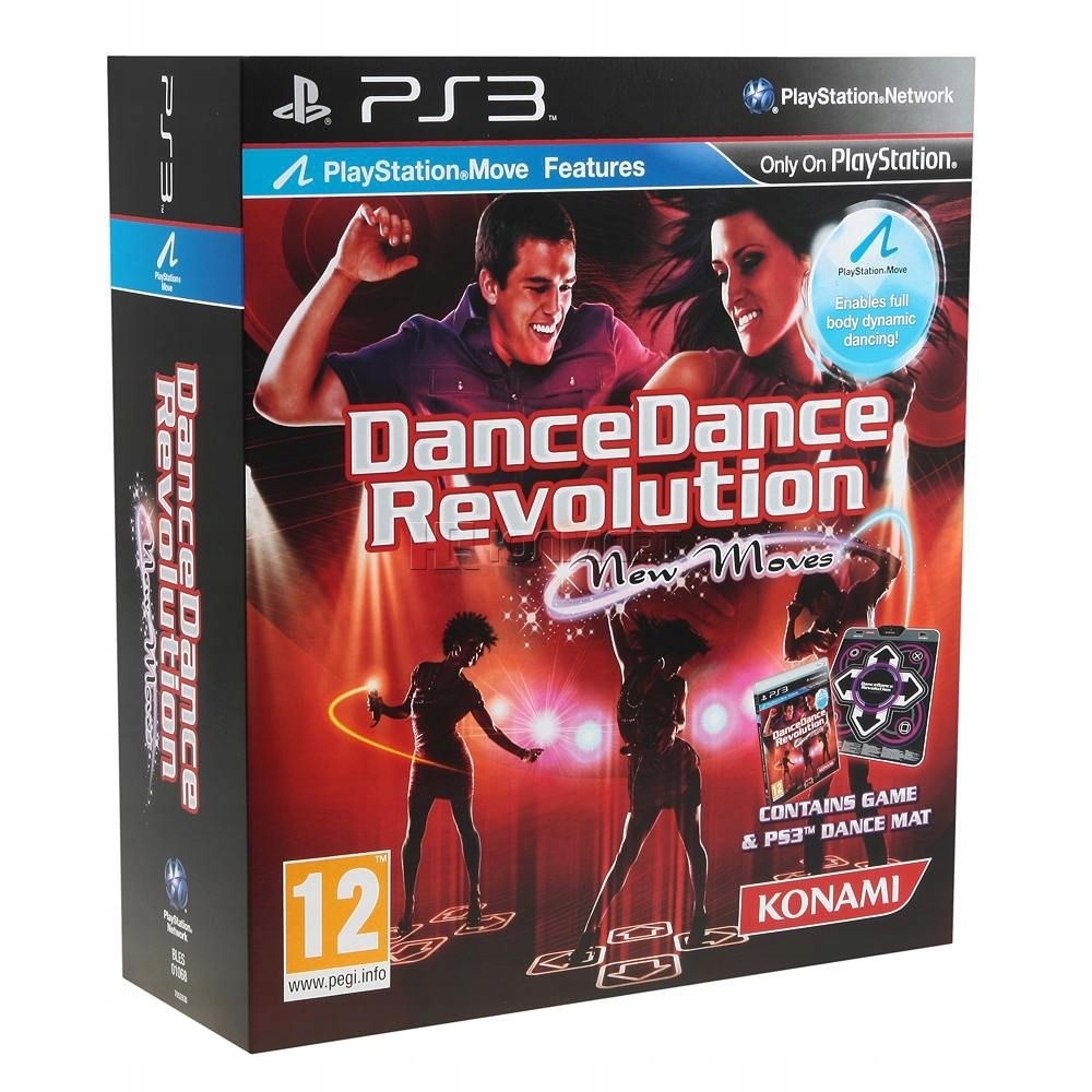 Dance Dance Revolution New Moves + Mata PS3 12171830390 oficjalne
