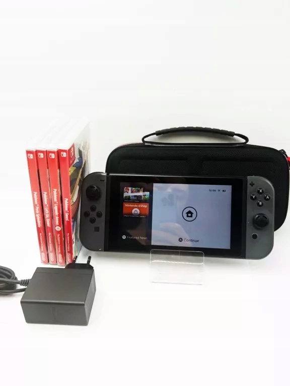 KONSOLA NINTENDO SWITCH + 4 GRY POKEMON !