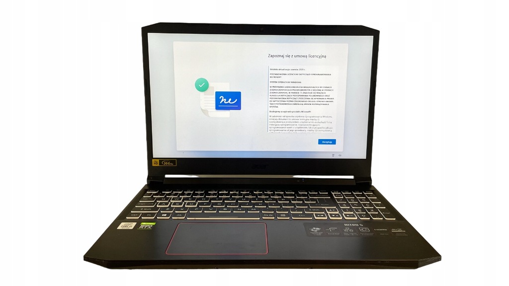 Laptop notebook Acer Nitro 5 15,6" 8GB/512GB RTX2060