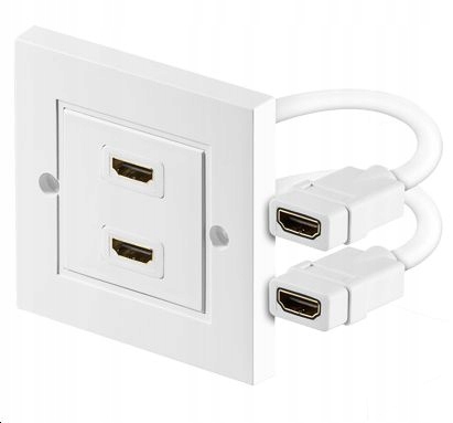 MicroConnect HDMI Wall socket, White