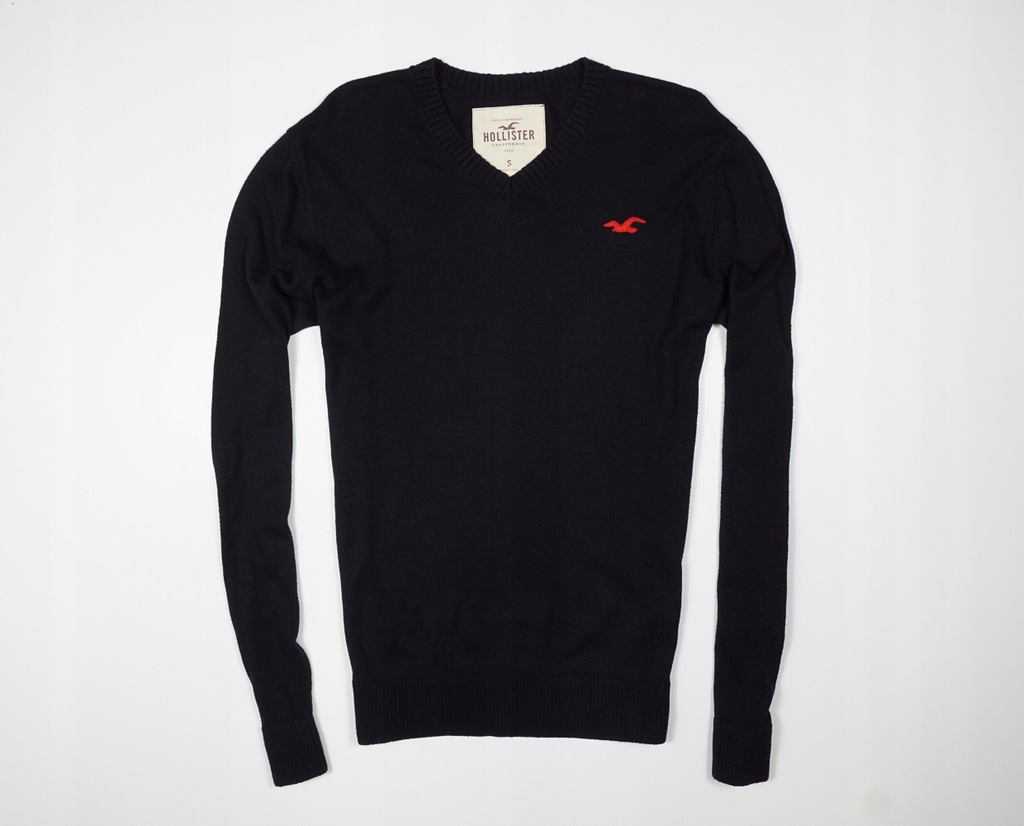 HOLLISTER SWETER MĘSKI V-NECK S MUSCLE ABERCROMBIE