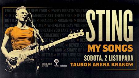 Bilety na koncert Sting Kraków 02.11.2019 r. szt 2