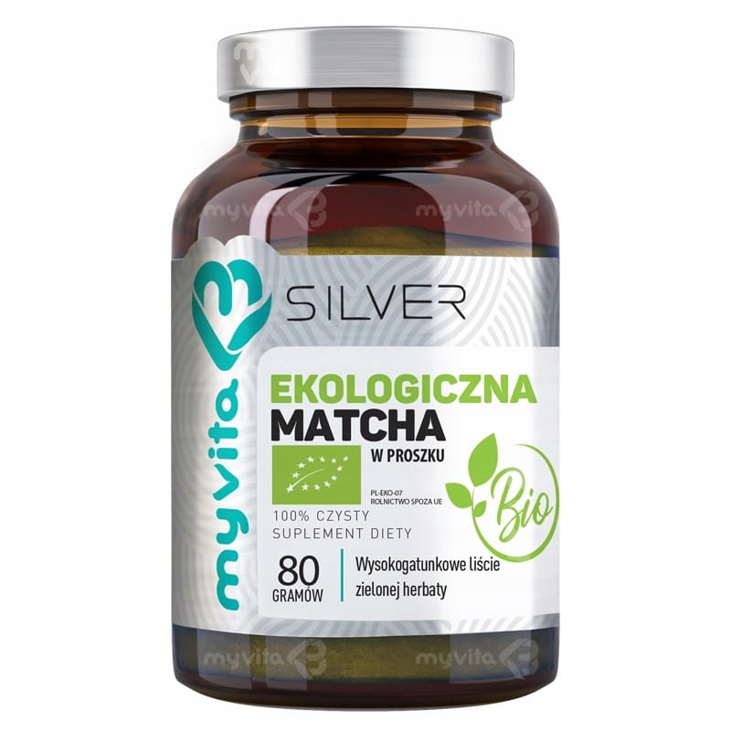 Matcha BIO zielona herbata proszek 80g nowotwór