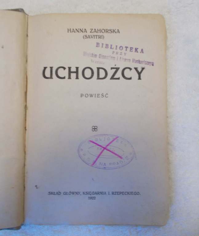 UCHODŹCY polska książka z 1922 r. - dla Orkiestry