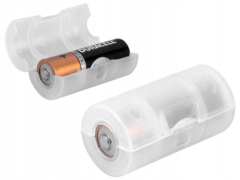 Adapter baterii R6 (AA) na R14 (C) kompatybilny ze wszystkimi ogniwami R06