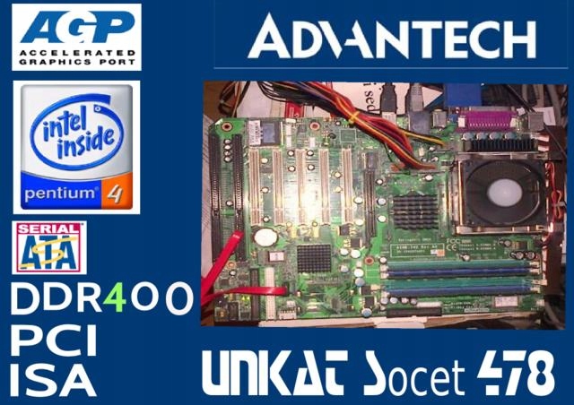 Płyta główna Advantech - ISA, SATA, CPU, RAM
