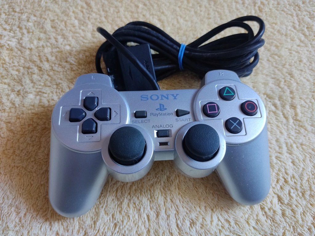 Oryginalny pad do PlayStation 2 - Aqua Blue