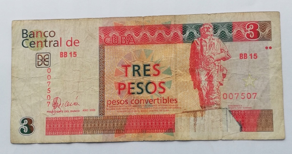 Kuba 3 peso 2006