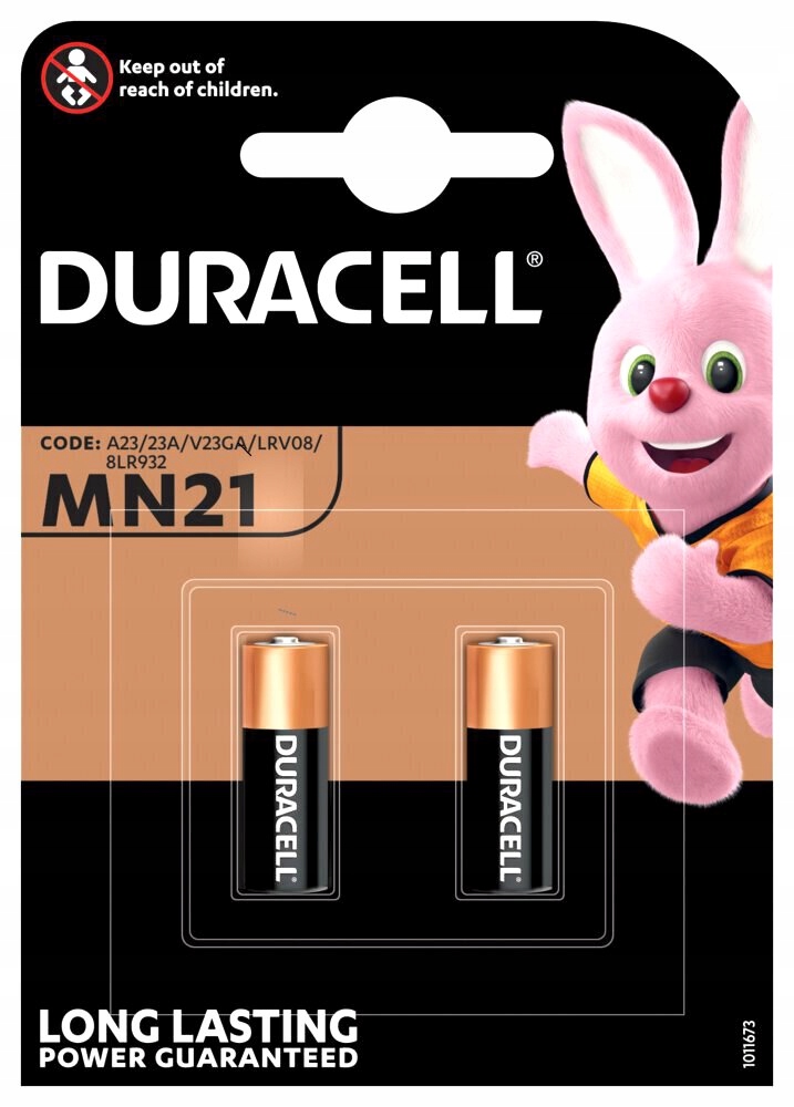 23GA A23 E23A GP-23A V23 baterie Duracell 2 sztuki