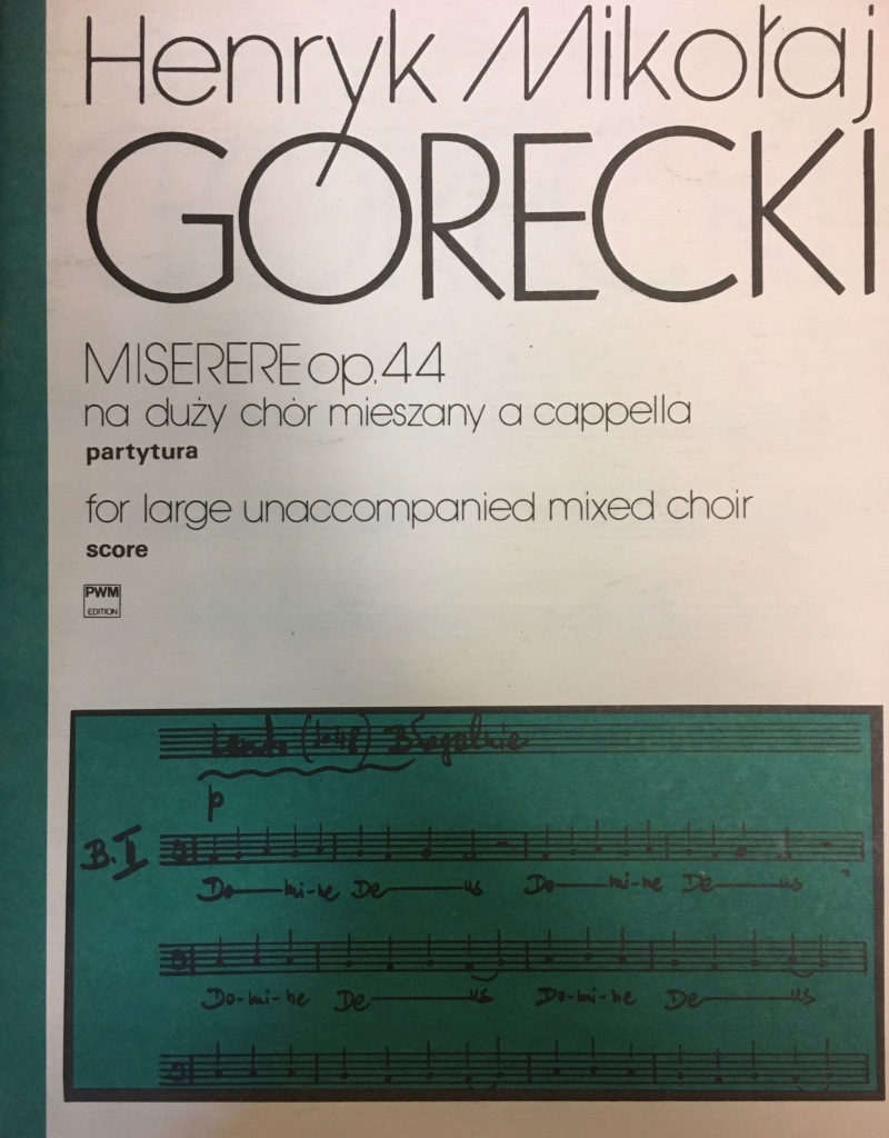 Henryk Mikołaj Górecki MISERERE OP. 44