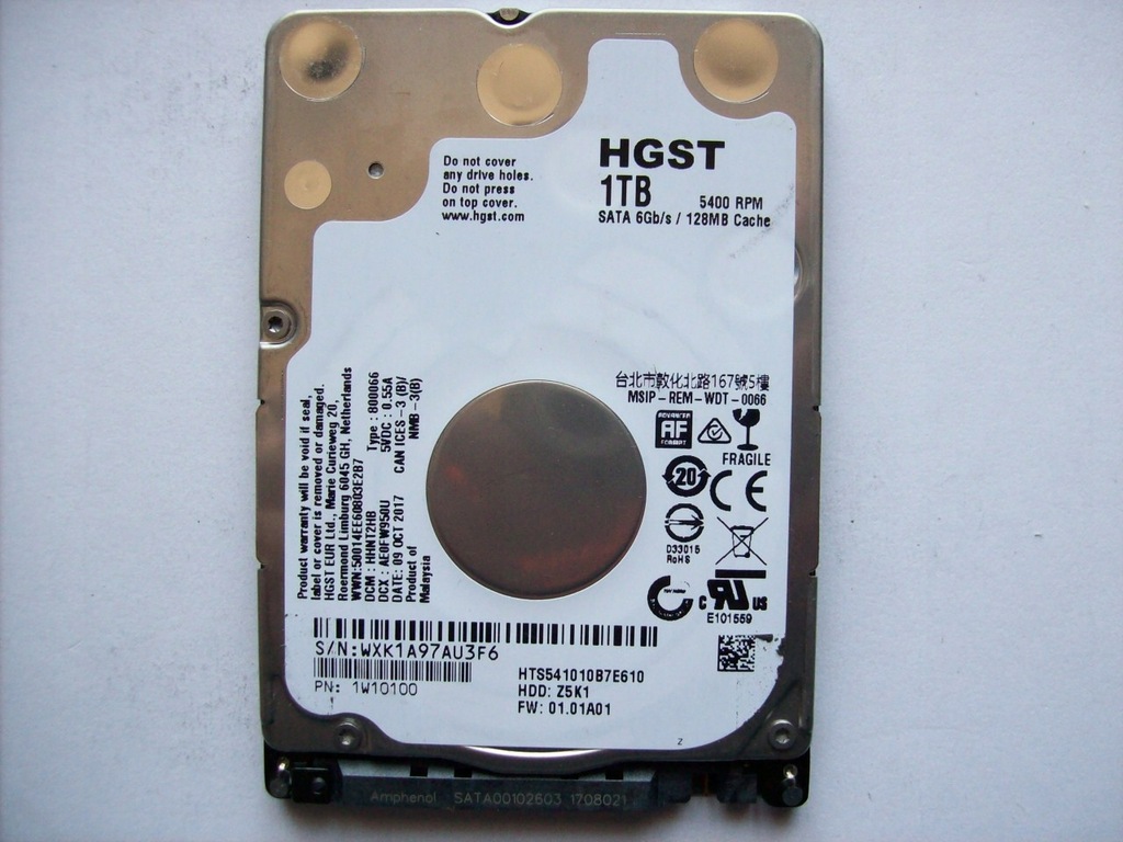 HGST HTS541010B7E610 - 1TB - 9122317308 - oficjalne archiwum Allegro