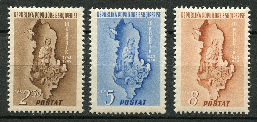 Albania ** Mi. 462-64 Wojsko 10€