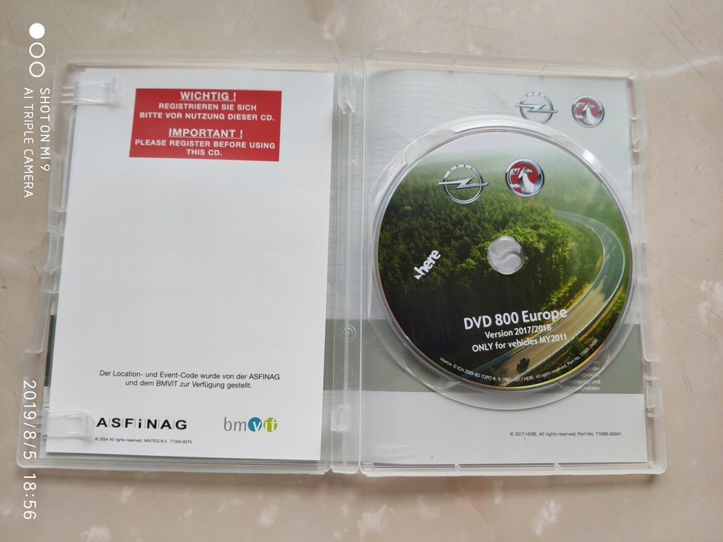 DVD800 OPEL INSIGNIA PŁYTA NAWIGACJA MAPY 2018