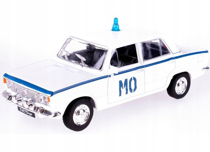 DAFFI METALOWY MODEL FIAT 125p MILICJA MO 1:43 KOLEKCJA PRL 1967-1991
