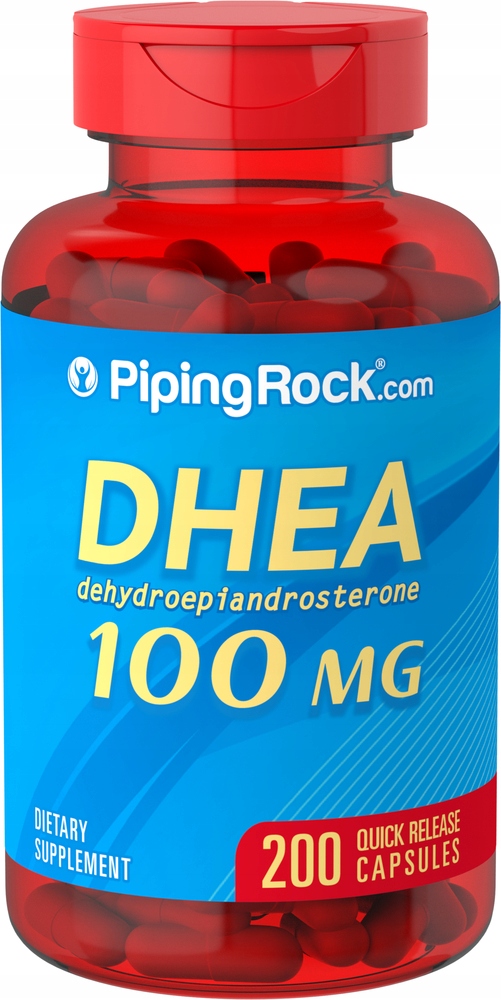 DHEA Piping Rock 100 mg aż 200 kapsułek Oryginał 12235091836