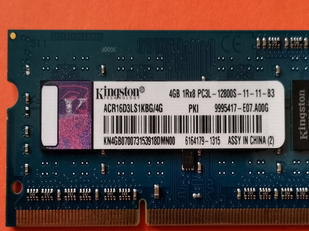 DDR3 4GB KingSton 12800