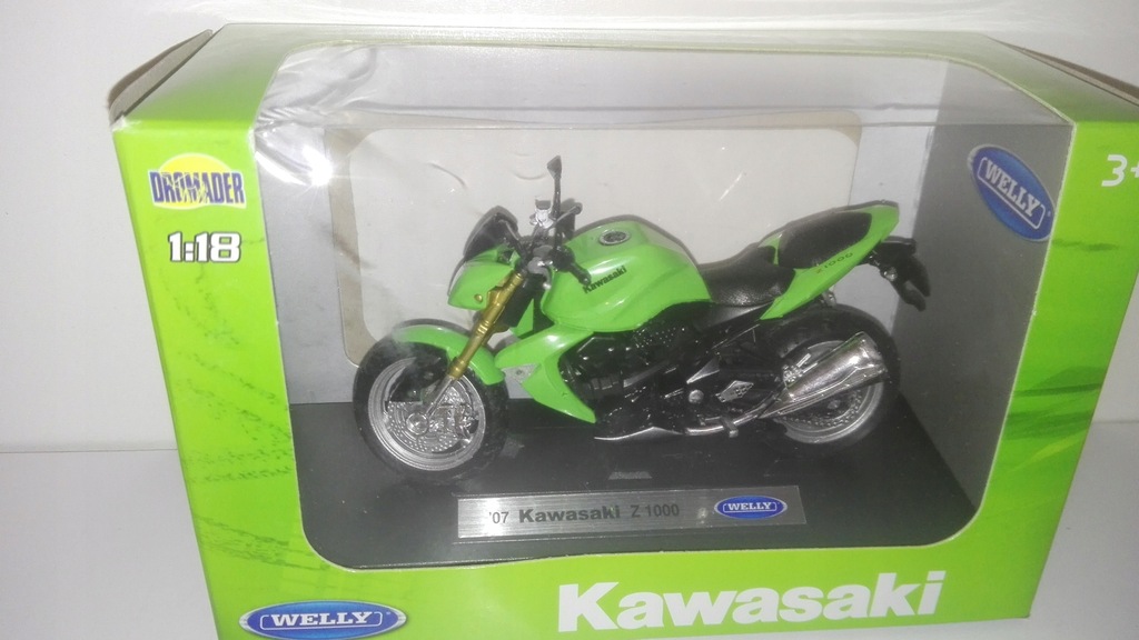 motor welly 1:18 '07 kawasaki Z 1000