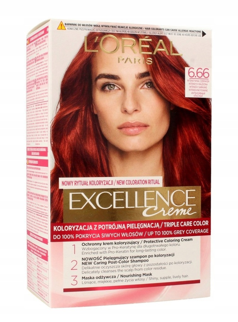 Loreal Excellence Creme Krem koloryzujący 6.66 Int