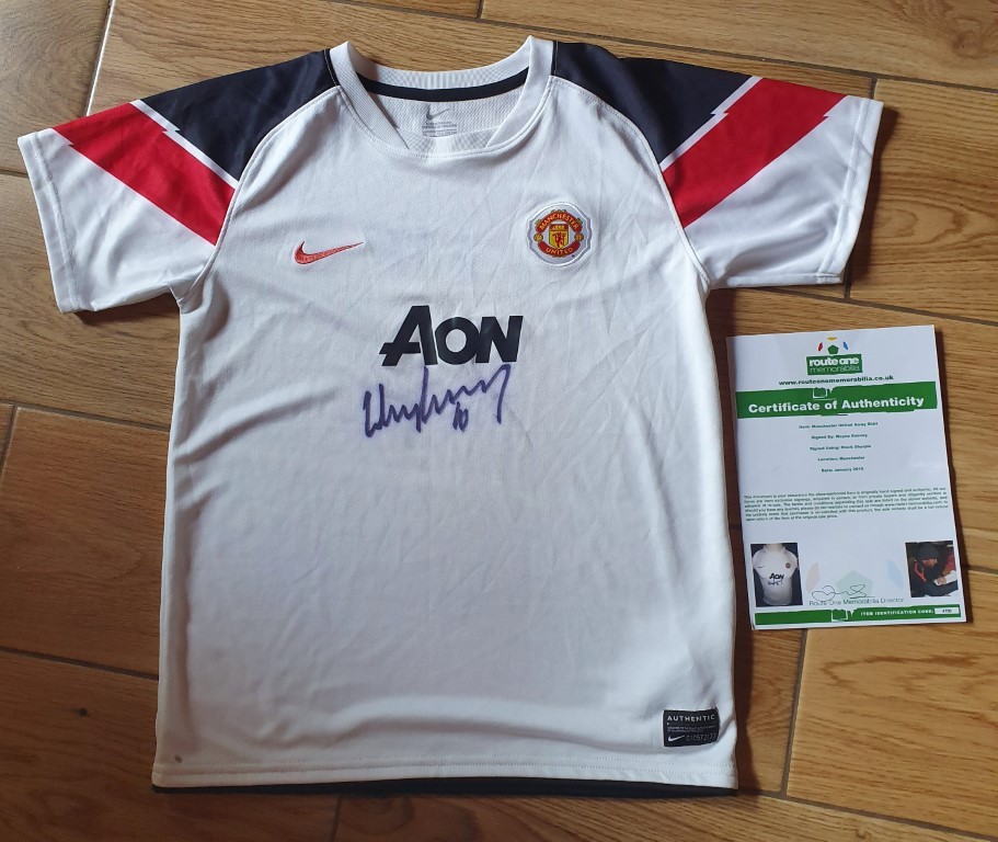 Wayne Rooney - koszulka z oryg. autografem!