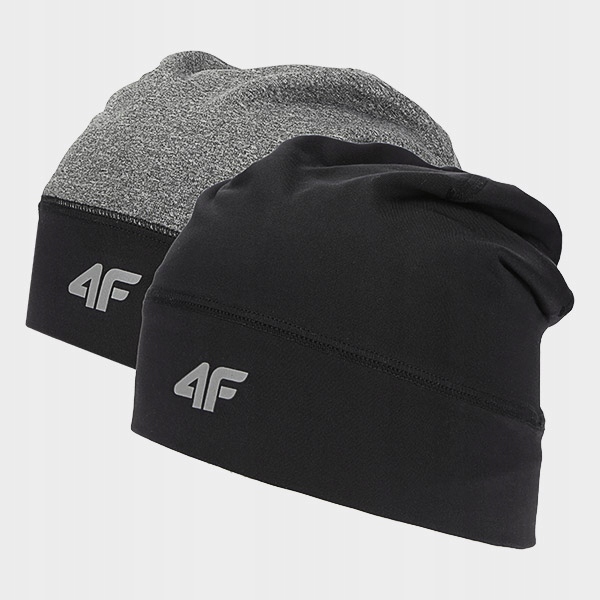 CZAPKA DO BIEGANIA 4F CAF205 AW19 S/M CZERŃ