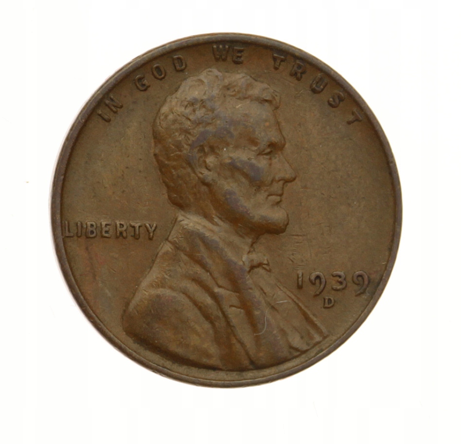 [M8071] USA 1 cent 1939 D