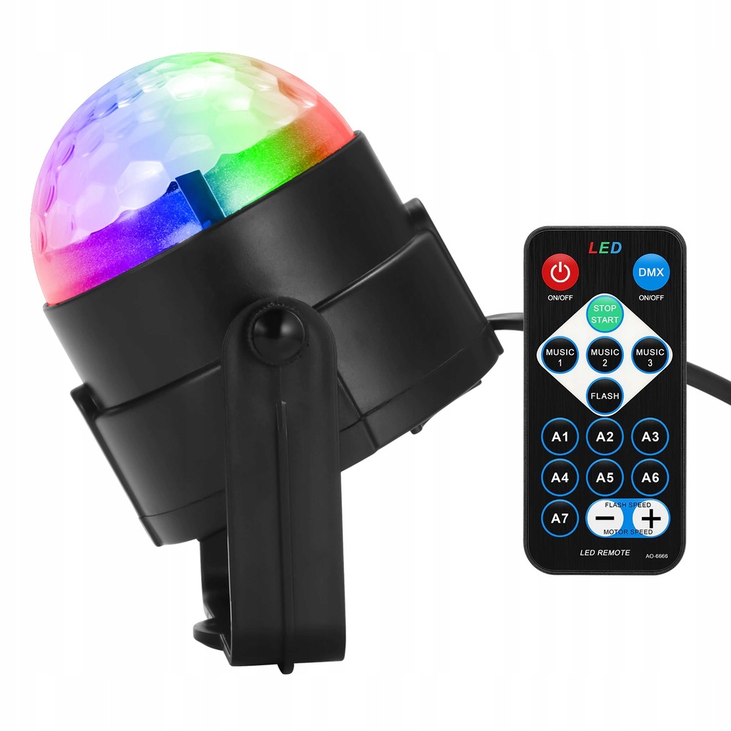 Купить ПРОЕКТОР DISCO BALL, СВЕТОДИОДНЫЙ ОТРАЖАТЕЛЬ RGB: отзывы, фото, характеристики в интерне-магазине Aredi.ru