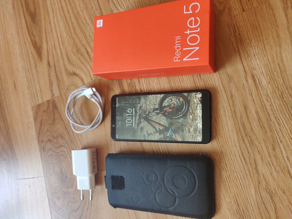 Xiaomi Redmi Note 5 4/64 Black, etui, szkło, folia