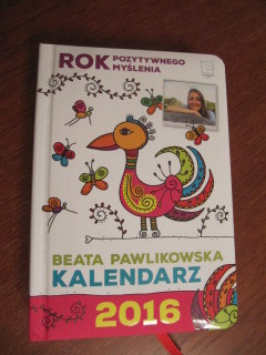 Kalendarz książkowy autorstwa Beaty Pawlikowskiej