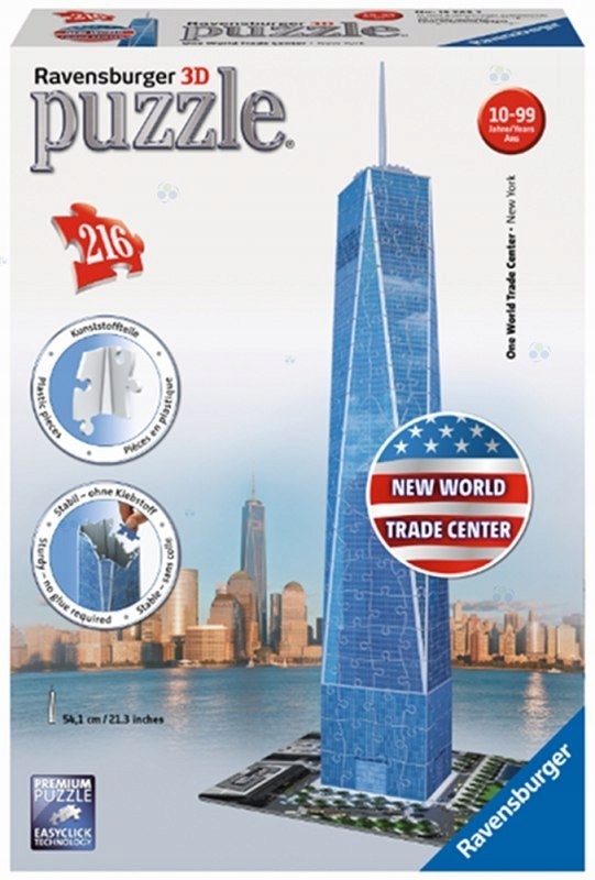 PUZZLE 3D 216 EL. NOWA WIEŻA WORLD TRADE CENTER RE