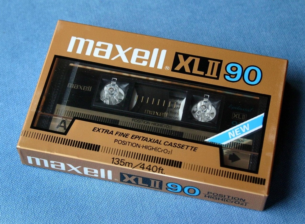 Maxell XL-II 90, model 1984, z rynku USA. Pewex.