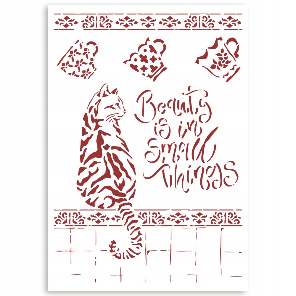 Szablon Stamperia A4 Casa Granada Cat (KSG482)