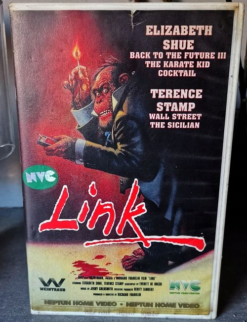 LINK horror film kaseta VHS lokaj Franklin Stamp